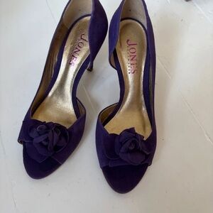 Purple Women's Open-Toe Heels